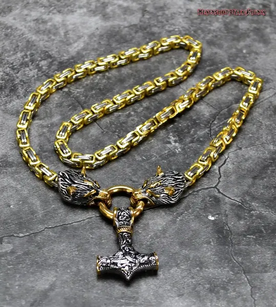 hexenshopdarkphoenixThorhammerwoelfehalsketteedelstahl