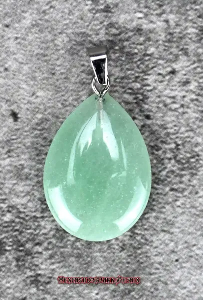 Hexenshop Dark Phönix Aventurin Tropfen Anhänger Halbedelstein