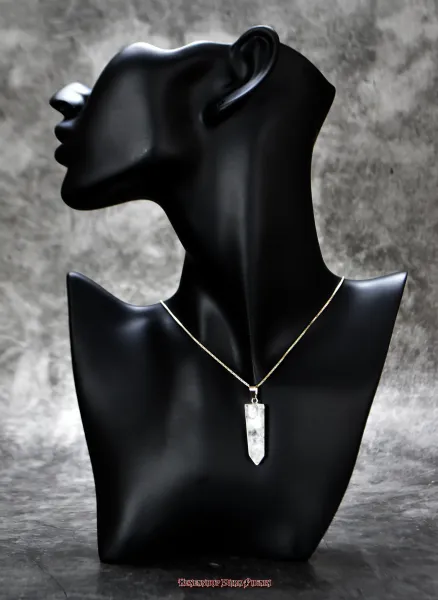 Hexenshop Dark Phönix Bergkristall Anhänger facettiert