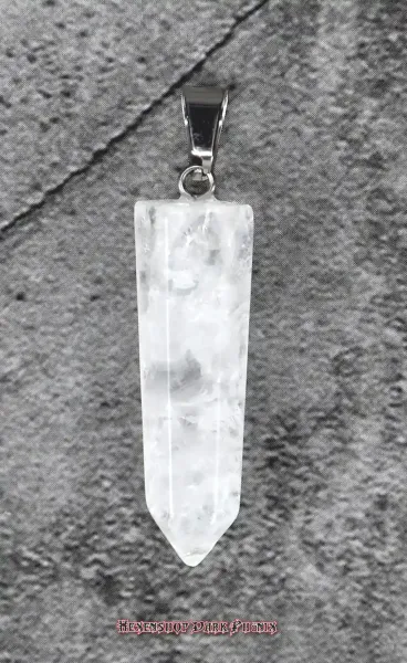 Hexenshop Dark Phönix Bergkristall Anhänger facettiert