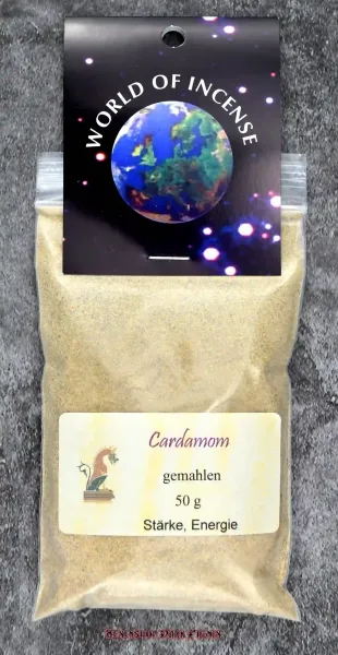 Hexenshop Dark Phönix Cardamom gemahlen Räucherwerk 50g