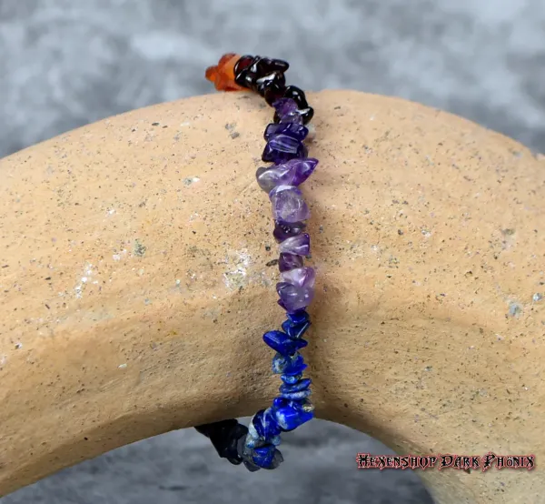 Hexenshop Dark Phönix Chakra Splitter Halbedelstein Armband