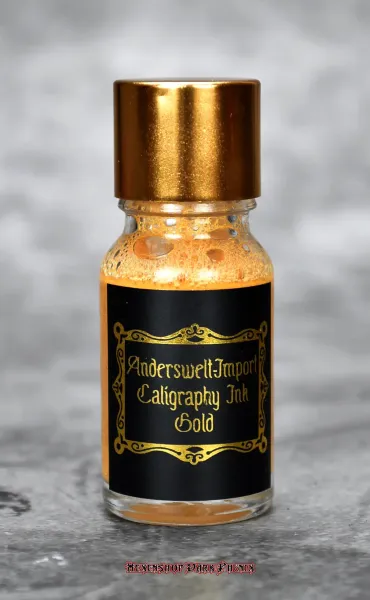 Hexenshop Dark Phönix Kaligraphie Tinte Gold