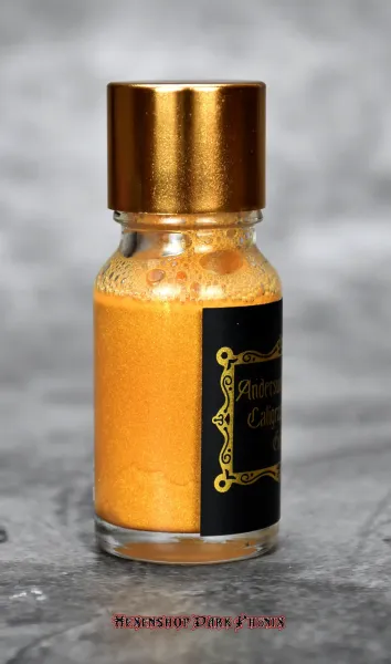 Hexenshop Dark Phönix Kaligraphie Tinte Gold