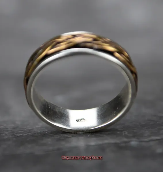 Hexenshop Dark Phönix Keltischer Knoten Silberring 925er mit Bronze