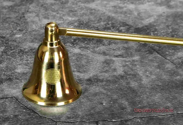 Hexenshop Dark Phönix Kerzenlöscher Blume des Lebens beweglicher Kopf