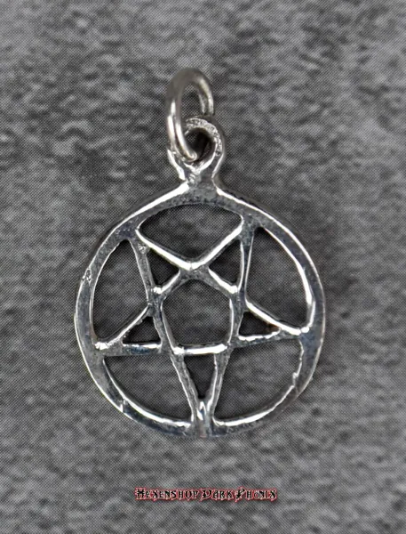 Hexenshop Dark Phönix Kleiner Männchlicher Pentagramm Anhänger 925er Silber