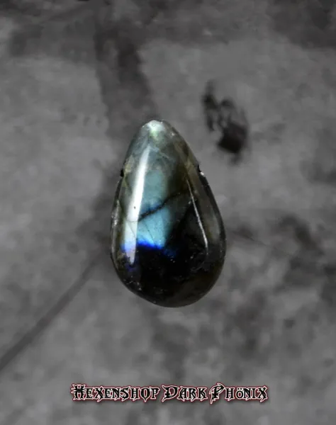 Hexenshop Dark Phönix Labradorit Drop Shape Anhänger