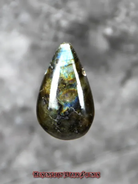 Hexenshop Dark Phönix Labradorit Drop Shape Anhänger