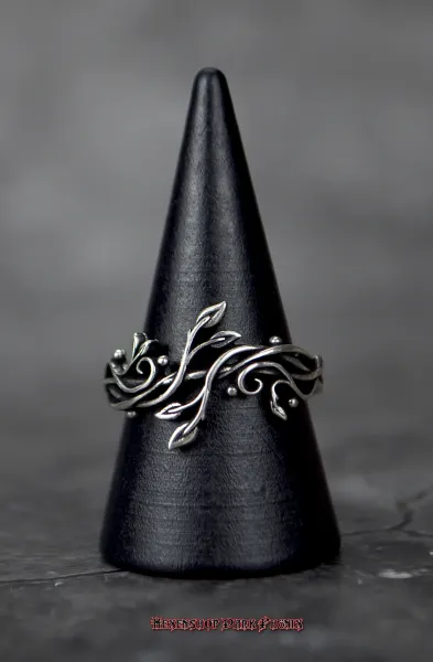 Hexenshop Dark Phönix Leaves 925er Silberring