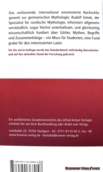 Hexenshop Dark Phönix Lexikon der germanischen Mythologie