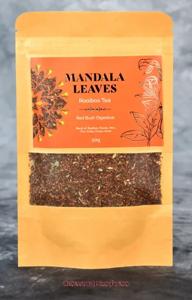 Hexenshop Dark Phönix Mandala Leaves Rotbusch-Verdauung (Red Busch Digestive) 50 g