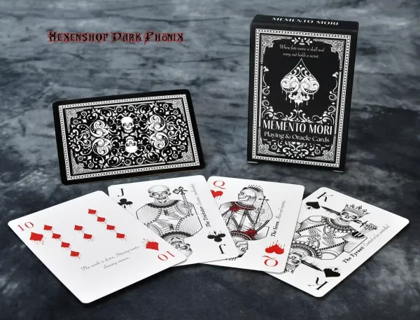 Hexenshop Dark Phönix Memento Mori Gothic Spiel- und Orakelkarten