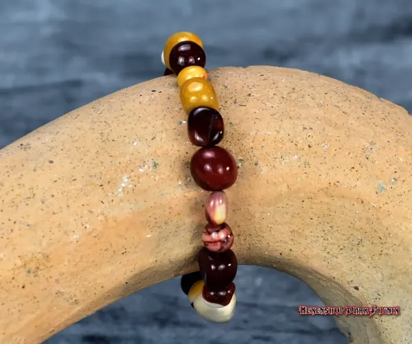 Hexenshop Dark Phönix Mookait Trommelstein Armband