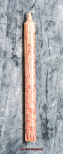 Hexenshop Dark Phönix Öko Braune Durchgefärbte Ritualstabkerze
