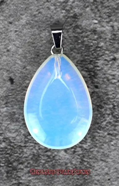 Hexenshop Dark Phönix Opalith Tropfen Anhänger Halbedelstein