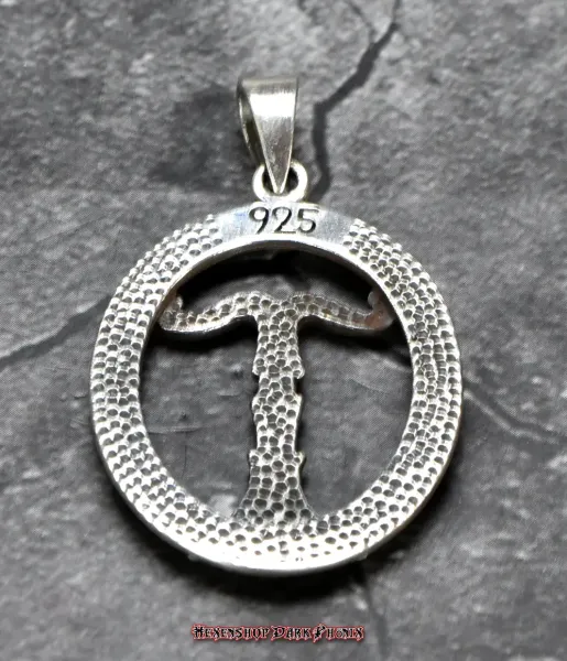 Hexenshop Dark Phönix Ovaler Irminsul Anhänger 925er Silber