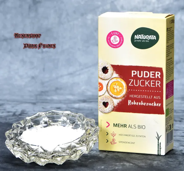 Hexenshop Dark Phönix Puderzucker aus Rohrohrzucker 200g