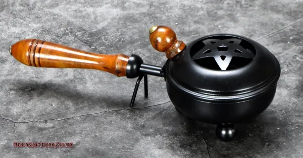 hexenshopdarkphoenixschwarzeweihrauchpfannepentagramm