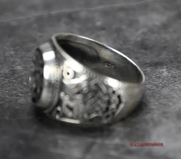 Hexenshop Dark Phönix Sleipnir mit Lemniskate Silberring 925er