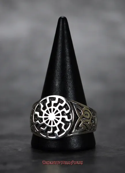 Hexenshop Dark Phönix Sonnenrad Silberring 925er