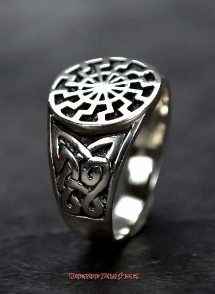 Hexenshop Dark Phönix Sonnenrad Silberring 925er