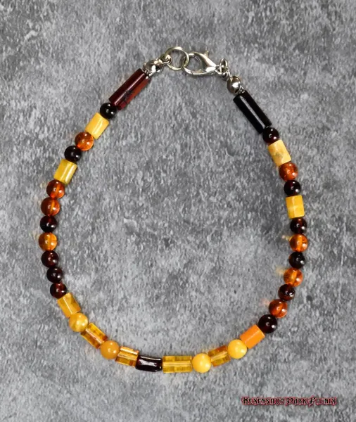 Hexenshop Dark Phönix Tricolor Bernstein Armband