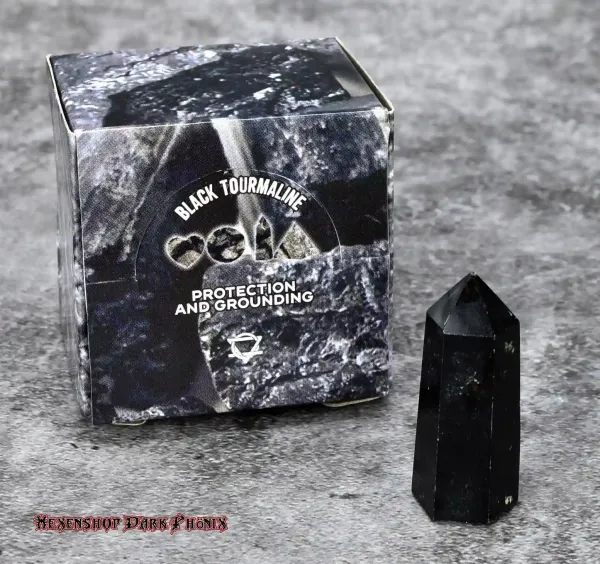 Hexenshop Dark Phönix Turmalin Set Obelisk Halbedelstein