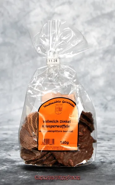 Hexenshop Dark Phönix Vollmilch Knusperwaffeln mit Mandeln 150g