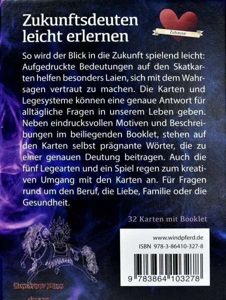 Hexenshop Dark Phönix Wahrsagen mit Skatkarten Orakelkarten