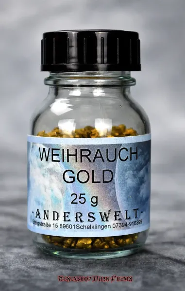 Hexenshop Dark Phönix Weihrauch Gold Räucherwerk 25 g