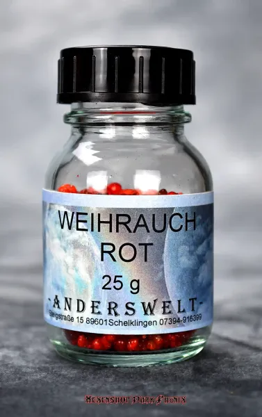 Hexenshop Dark Phönix Weihrauch Rot Räucherwerk 25 g