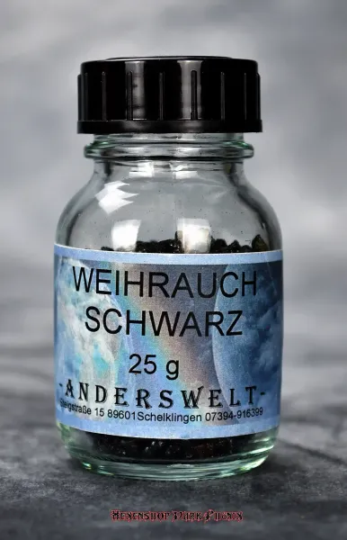 Hexenshop Dark Phönix Weihrauch Schwarz Räucherwerk 25 g