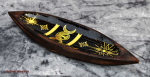 Hexenshop Dark Phönix Triple Moon Emaillierter Räucherstäbchenhalter Mangoholz