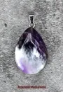 Hexenshop Dark Phönix Amethyst Tropfen Anhänger Halbedelstein