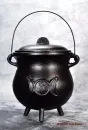 Hexenshop Dark Phönix Extra großer gusseiserner Hexenkessel mit Triplemoon