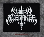 Hexenshop Dark Phönix Metal Patch Schwarz mit weißer Schrift  Sworn Allegiance