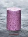 Öko lila durchgefärbte Stumpenkerze  ø 60 x 80 mm