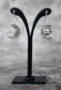 Hexenshop Dark Phönix Ohrhänger Paar Sonne und Mond 925er Silber